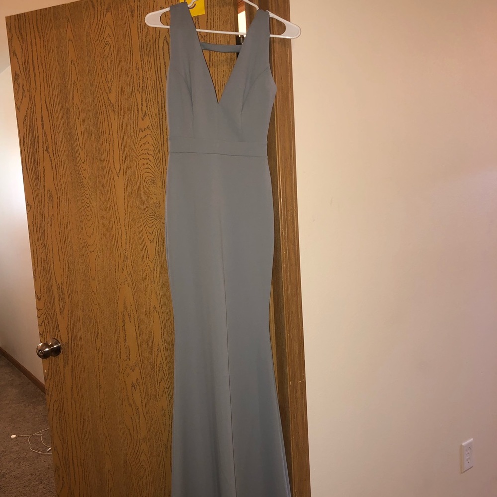 Long Grey Windsor Prom Dress
